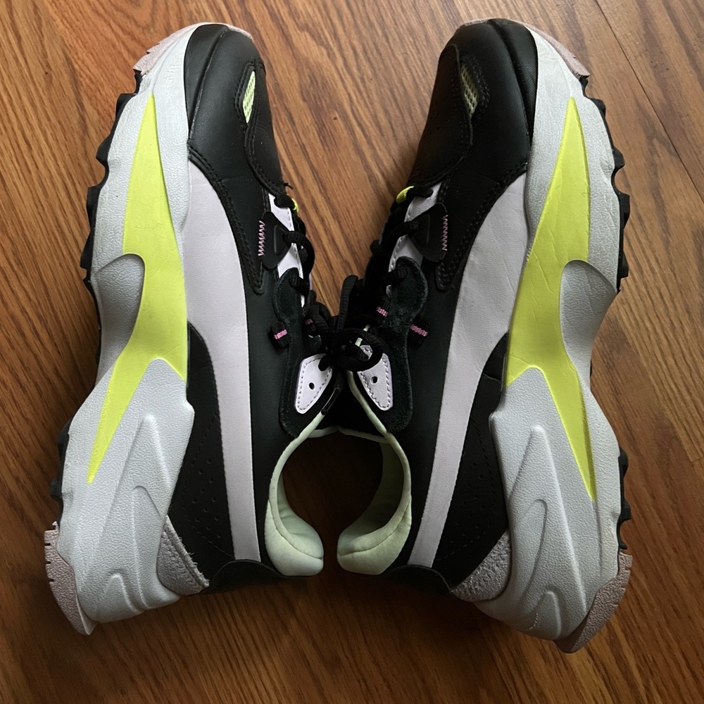 Puma Orkid Lace Up  Womens Black/pink Sneakers Casual Shoes Sz 8.5 383136-03